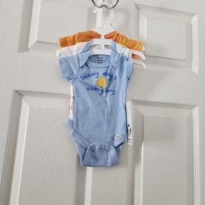 Gerber Sunny Days Bodysuit Set - Blue and Orange